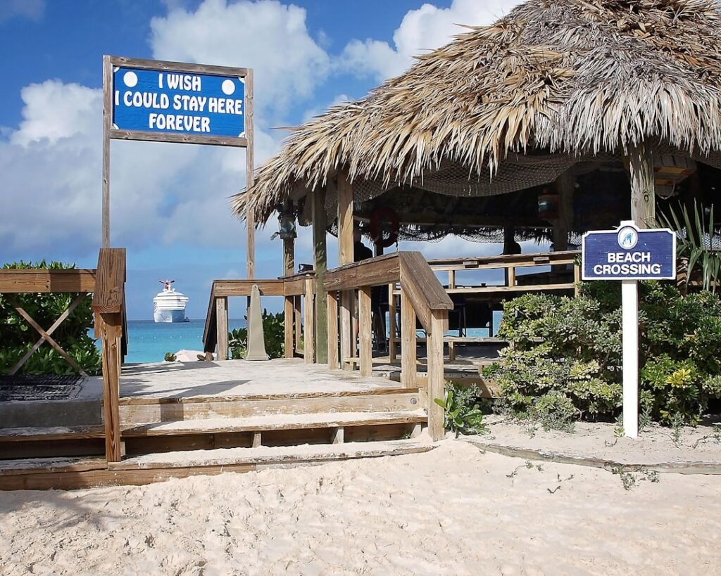 a hut on a beach